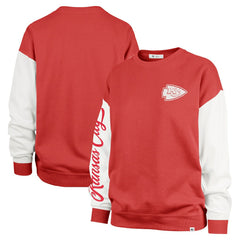 Kansas City Chiefs '47 Women's Double Header Rise Andie Pullover Sweatshirt - Red - 47 brand