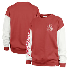 Tampa Bay Buccaneers '47 Women's Double Header Rise Andie Pullover Sweatshirt - Red - 47 brand