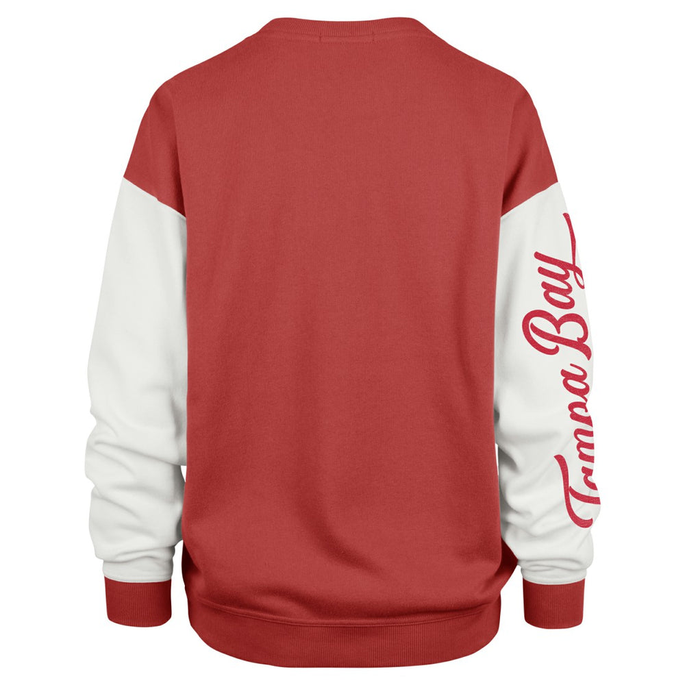 Tampa Bay Buccaneers '47 Women's Double Header Rise Andie Pullover Sweatshirt - Red - 47 brand