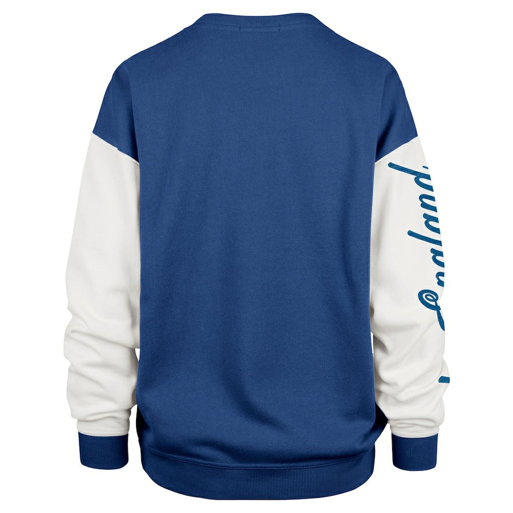 New England Patriots '47 Women's Double Header Rise Andie Pullover Sweatshirt - Navy - 47 brand