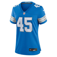 Isaac Ukwu Detroit Lions Women's Game Jersey - Blue - Nike