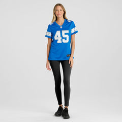 Isaac Ukwu Detroit Lions Women's Game Jersey - Blue - Nike
