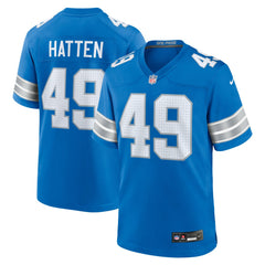 Hogan Hatten Detroit Lions Game Jersey - Blue - Nike