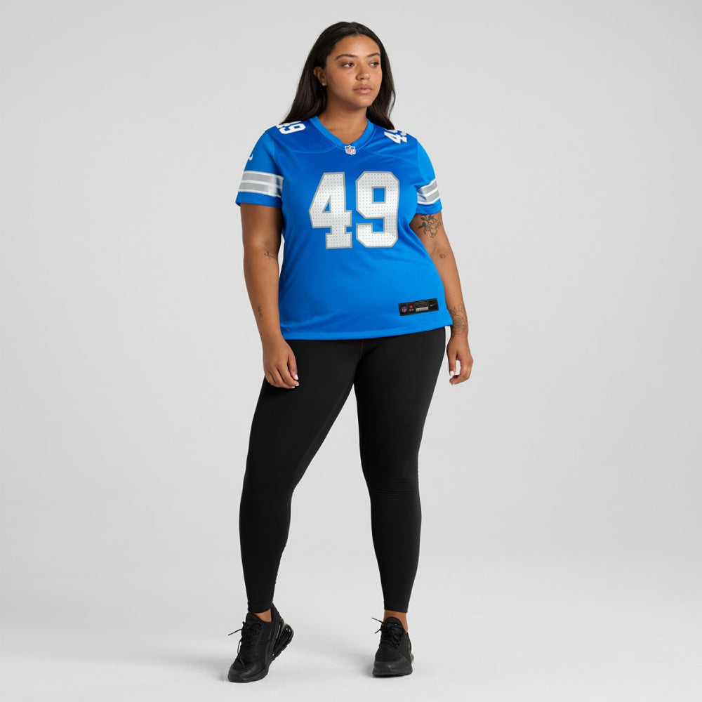 Hogan Hatten Detroit Lions Women's Game Jersey - Blue - Nike