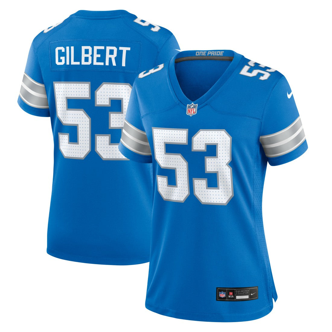 DaRon Gilbert Detroit Lions Women's Game Jersey - Blue - Nike