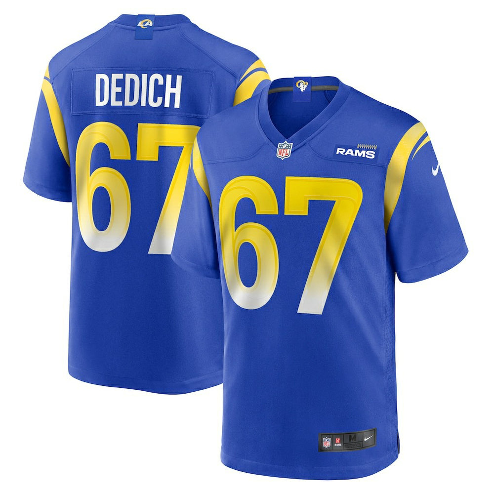 Justin Dedich Los Angeles Rams Game Jersey - Royal - Nike