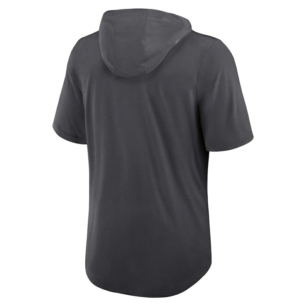 Pittsburgh Steelers Tri-Blend Performance Hoodie T-Shirt - Anthracite - Nike