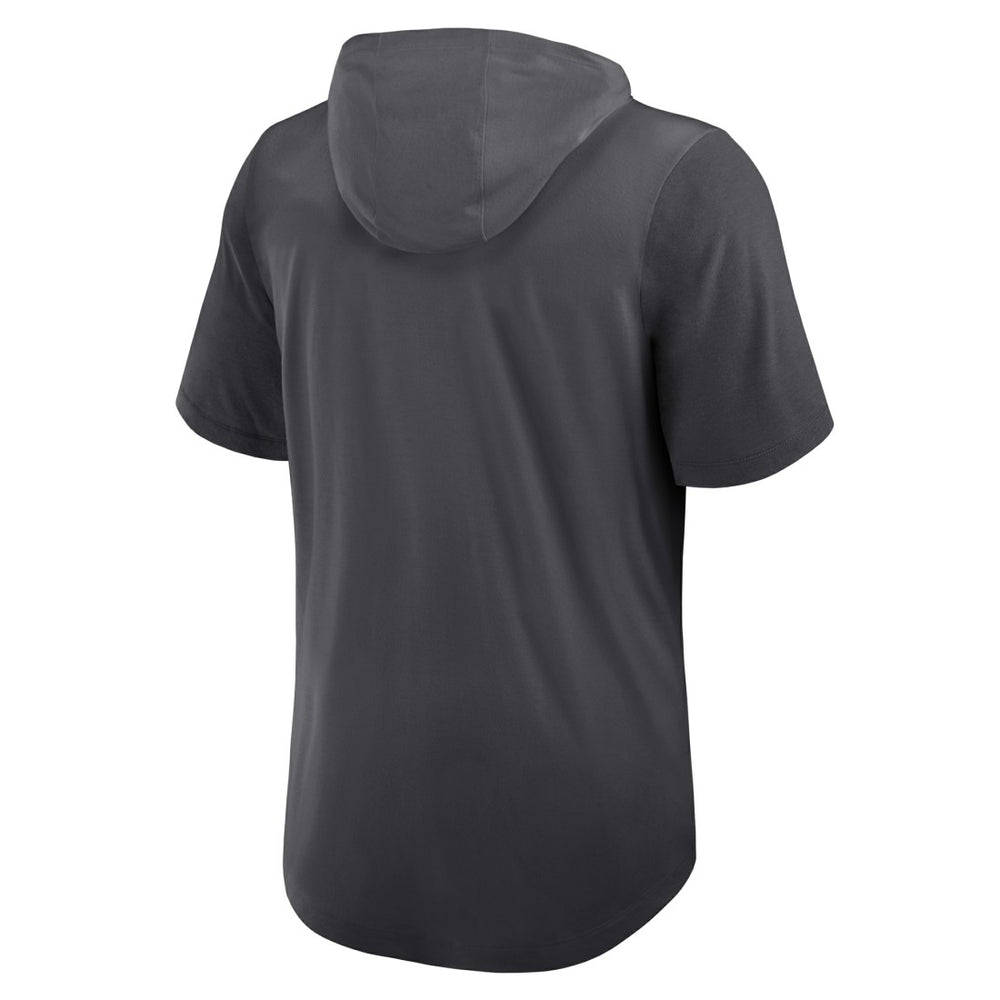 Green Bay Packers Tri-Blend Performance Hoodie T-Shirt - Anthracite - Nike