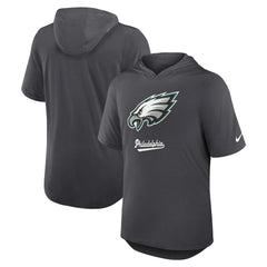 Philadelphia Eagles Tri-Blend Performance Hoodie T-Shirt - Anthracite - Nike