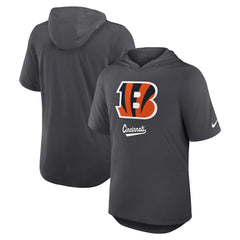 Cincinnati Bengals Tri-Blend Performance Hoodie T-Shirt - Anthracite - Nike