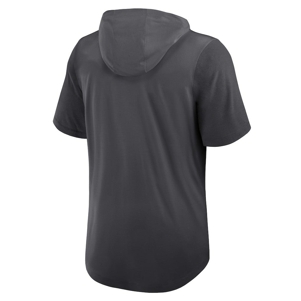 Houston Texans Tri-Blend Performance Hoodie T-Shirt - Anthracite - Nike