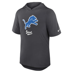 Detroit Lions Tri-Blend Performance Hoodie T-Shirt - Anthracite - Nike