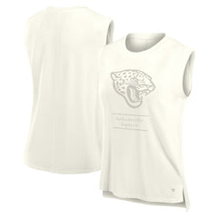Jacksonville Jaguars Women's Studio Embrace Tank Top - Cream - Fanatics