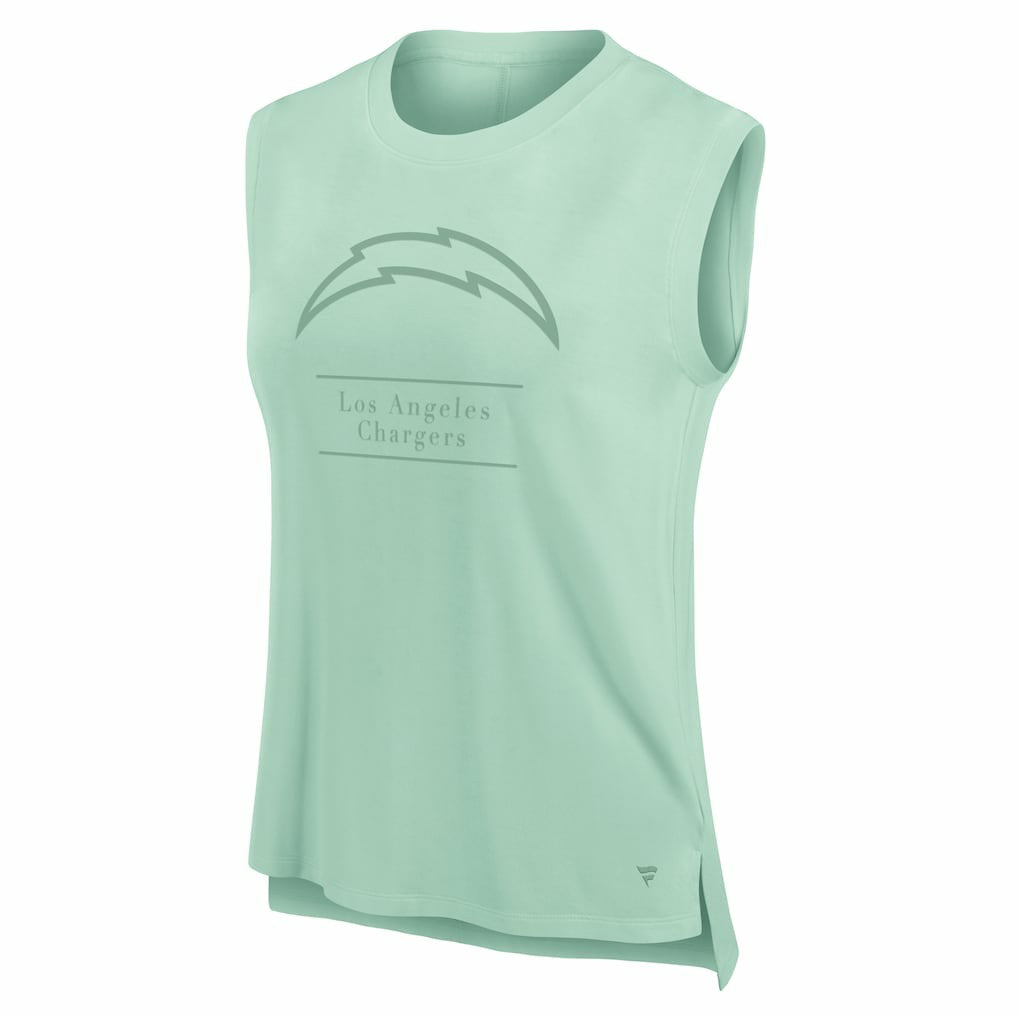 Los Angeles Chargers Women's Studio Embrace Tank Top - Mint - Fanatics