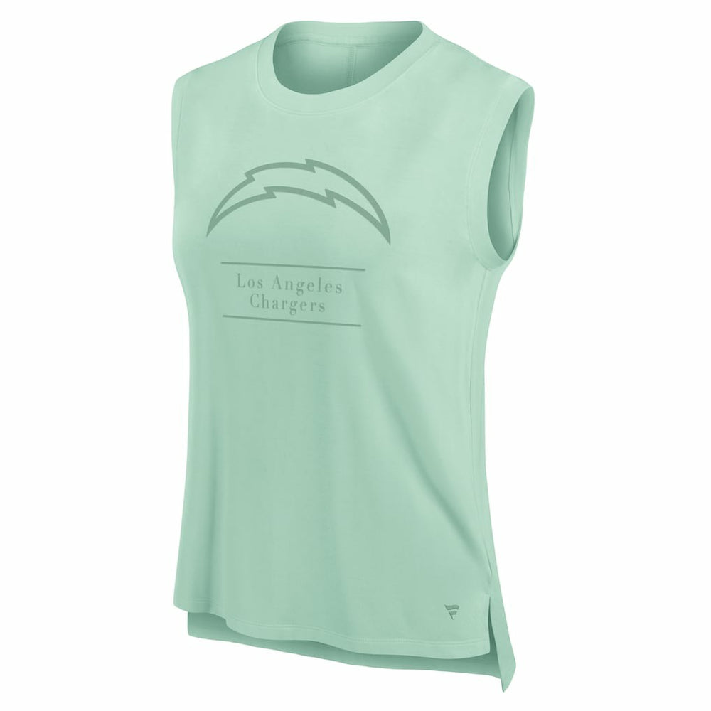 Los Angeles Chargers Women's Studio Embrace Tank Top - Mint - Fanatics
