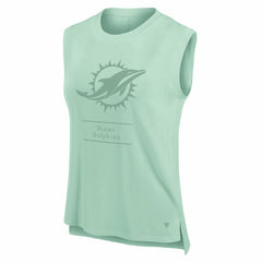 Miami Dolphins Women's Studio Embrace Tank Top - Mint - Fanatics