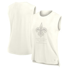 New Orleans Saints Women's Studio Embrace Tank Top - Cream - Fanatics