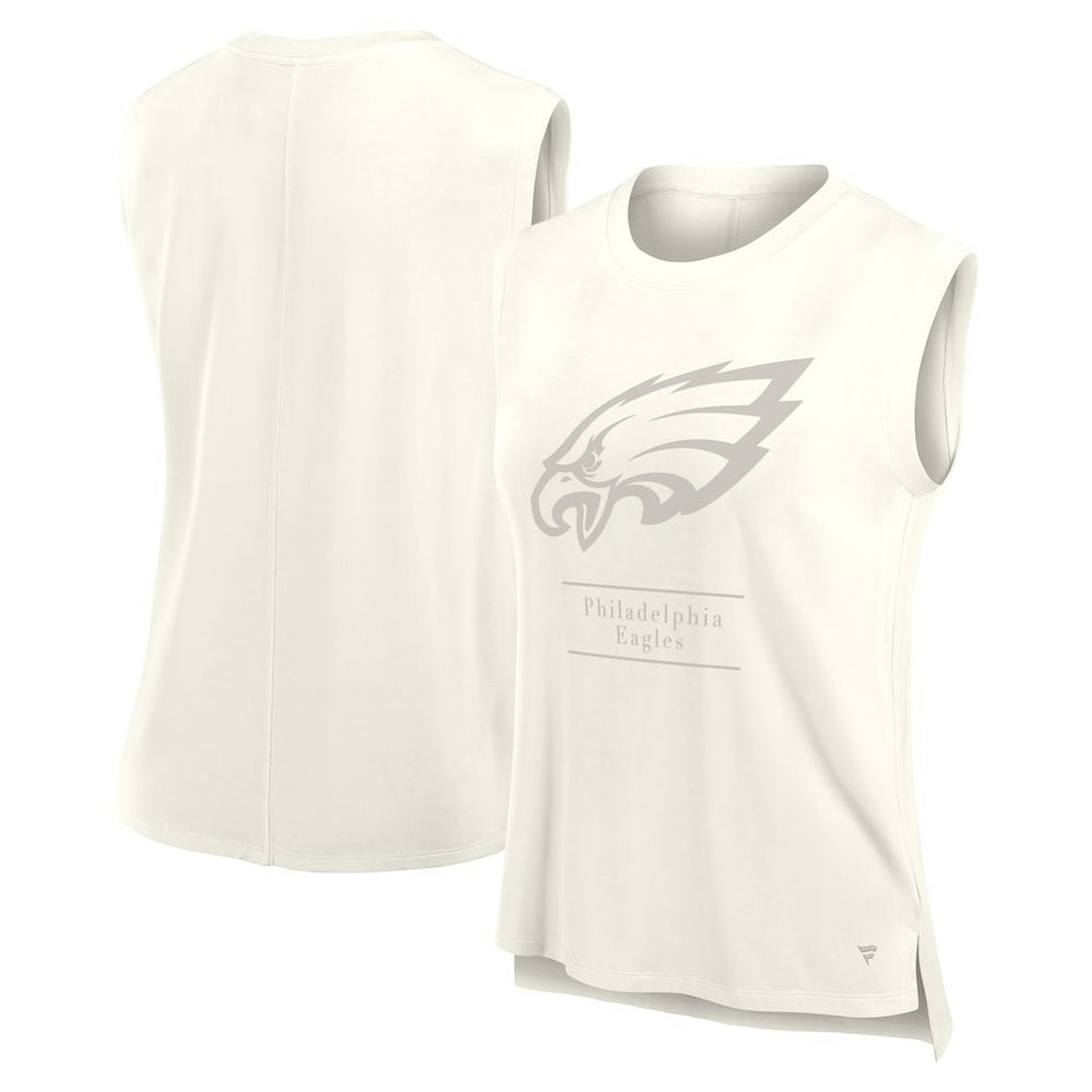 Philadelphia Eagles Women's Studio Embrace Tank Top - Cream - Fanatics