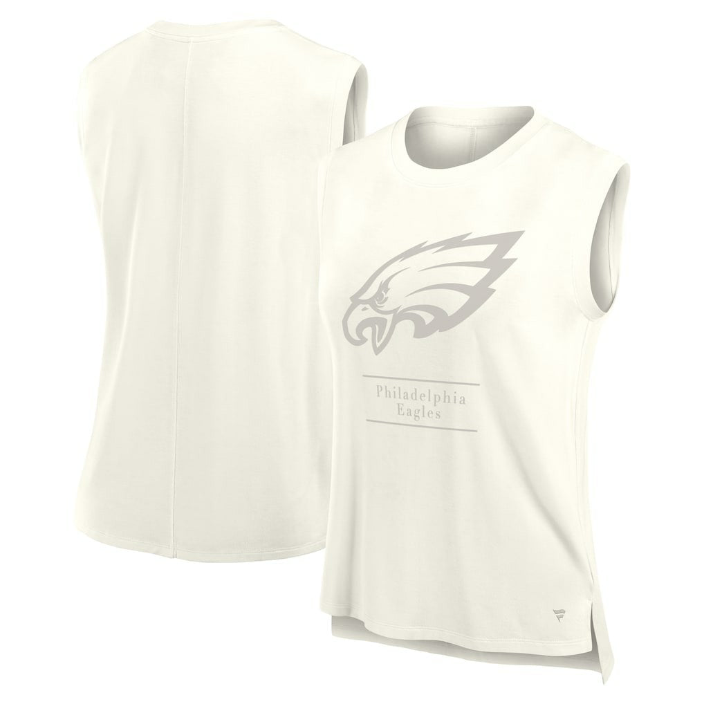 Philadelphia Eagles Women's Studio Embrace Tank Top - Cream - Fanatics
