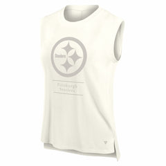 Pittsburgh Steelers Women's Studio Embrace Tank Top - Cream - Fanatics