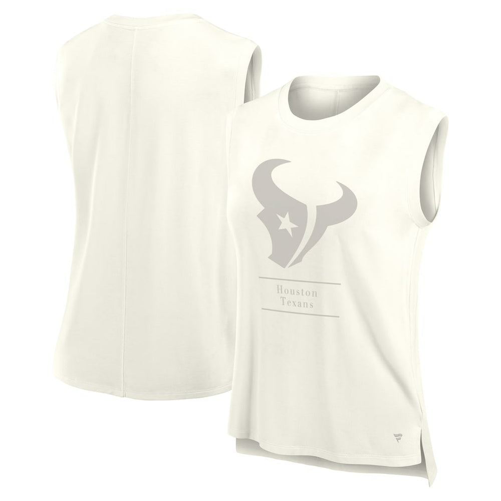 Houston Texans Women's Studio Embrace Tank Top - Cream - Fanatics