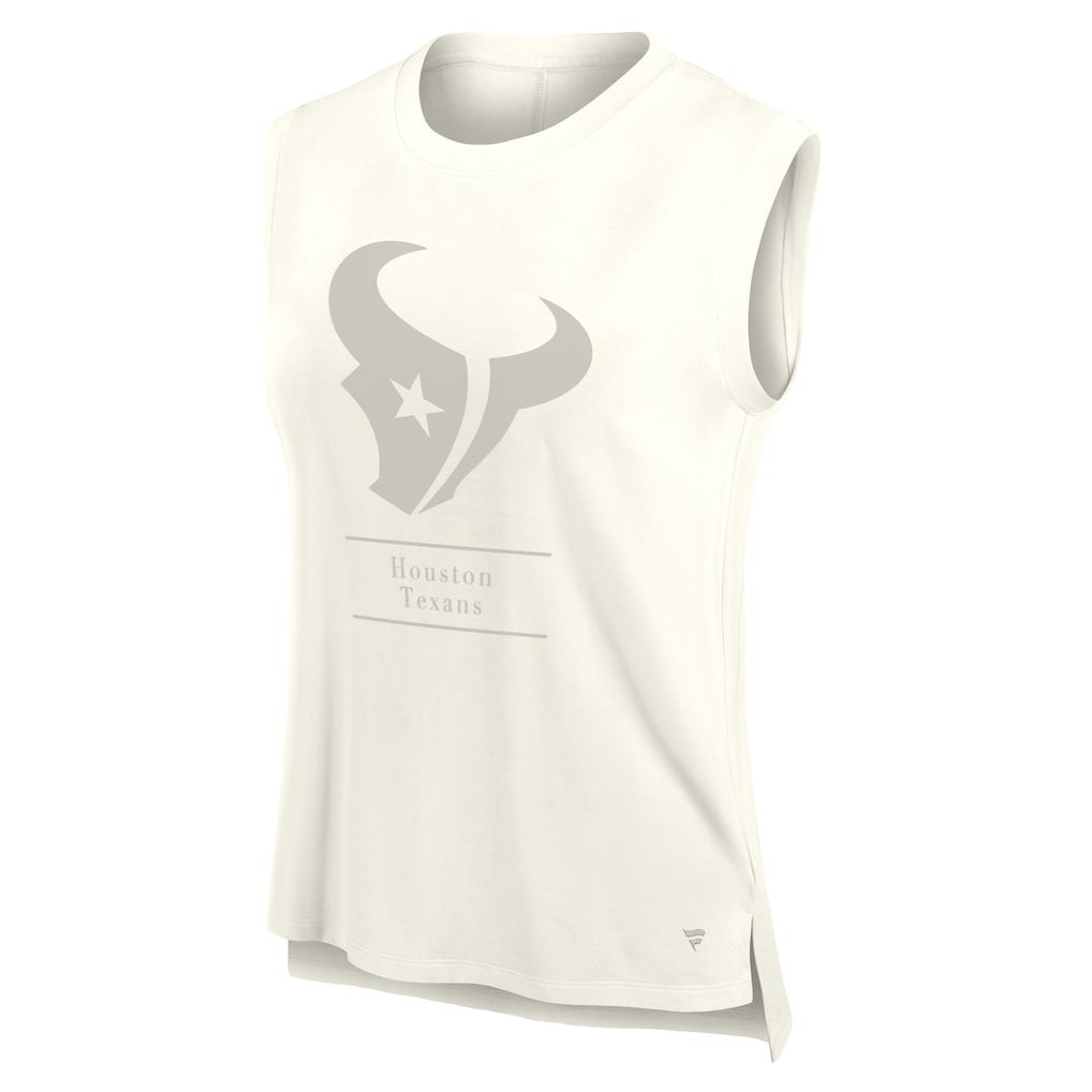 Houston Texans Women's Studio Embrace Tank Top - Cream - Fanatics