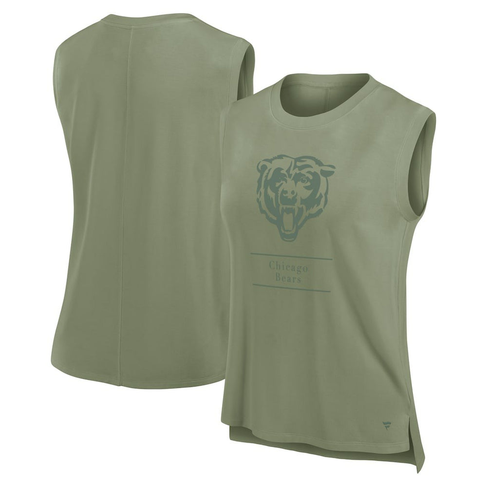 Chicago Bears Women's Studio Embrace Tank Top - Olive - Fanatics