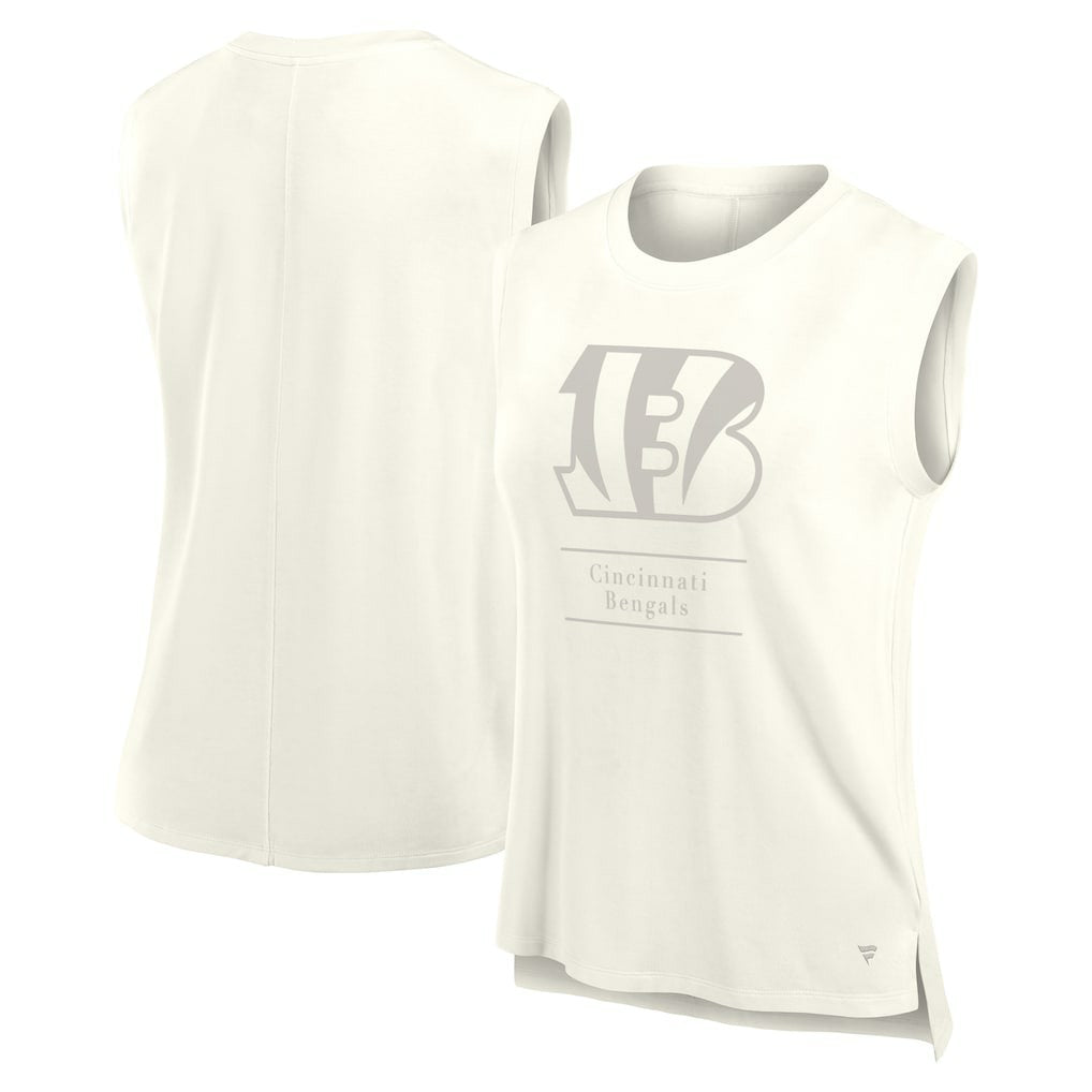 Cincinnati Bengals Women's Studio Embrace Tank Top - Cream - Fanatics