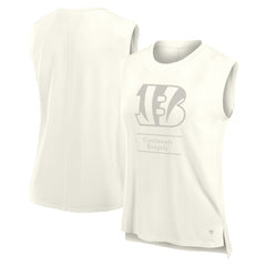 Cincinnati Bengals Women's Studio Embrace Tank Top - Cream - Fanatics
