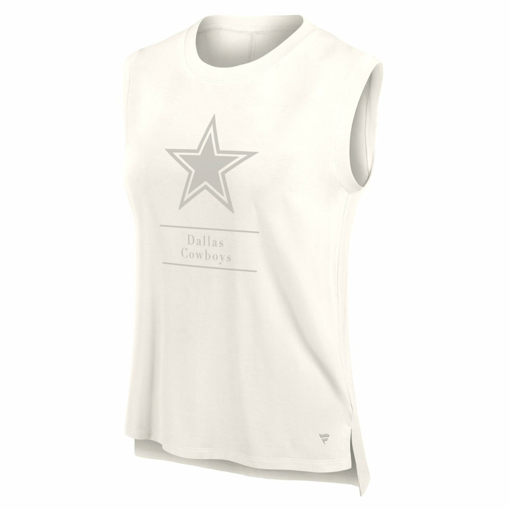 Dallas Cowboys Women's Studio Embrace Tank Top - Cream - Fanatics