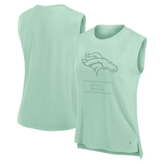 Denver Broncos Women's Studio Embrace Tank Top - Mint - Fanatics