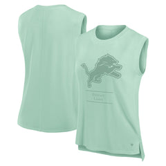 Detroit Lions Women's Studio Embrace Tank Top - Mint - Fanatics