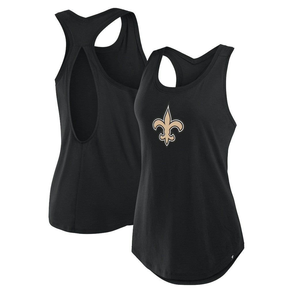 New Orleans Saints Women's Iron Fan Tank Top - Black - Fanatics