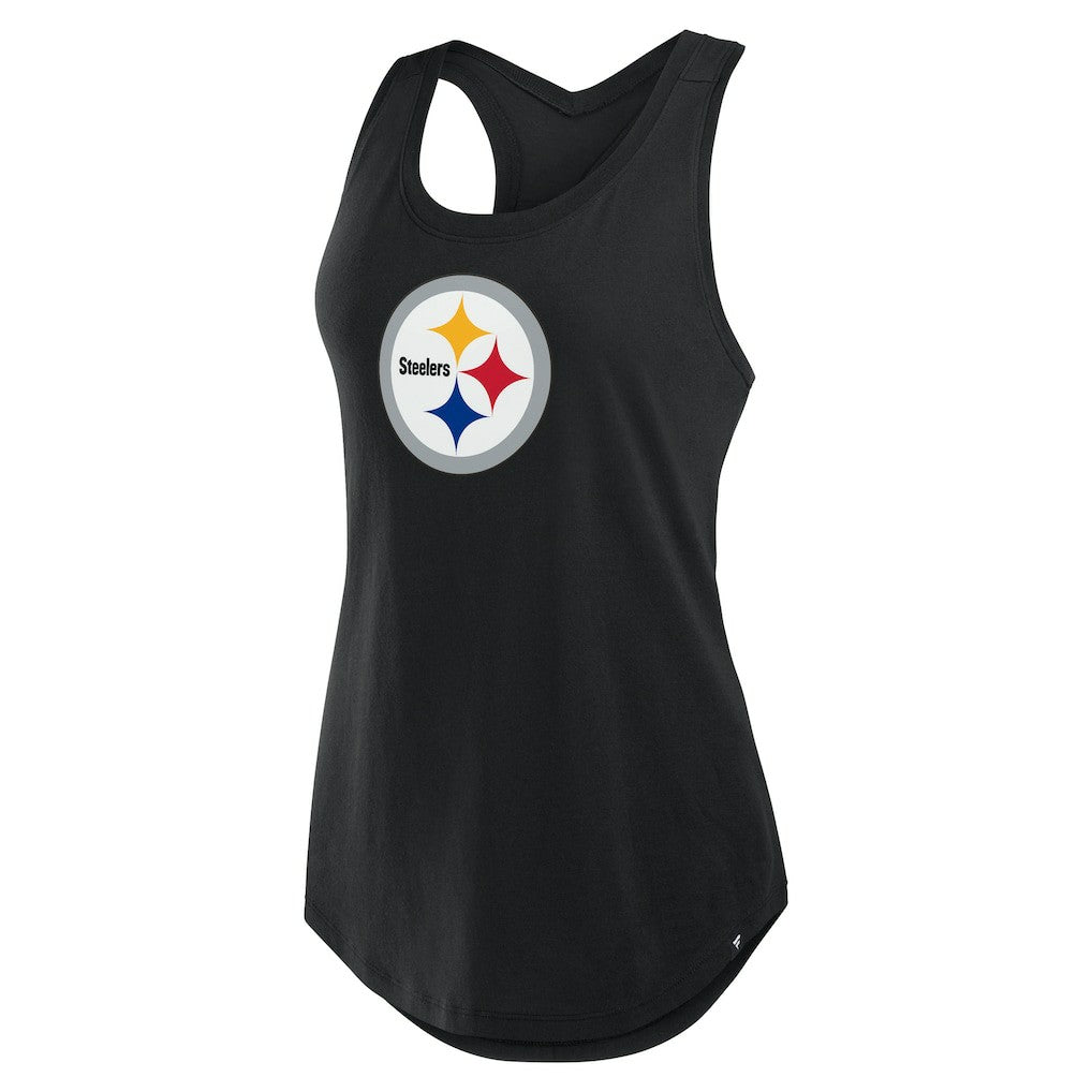 Pittsburgh Steelers Women's Iron Fan Tank Top - Black - Fanatics