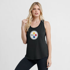 Pittsburgh Steelers Women's Iron Fan Tank Top - Black - Fanatics
