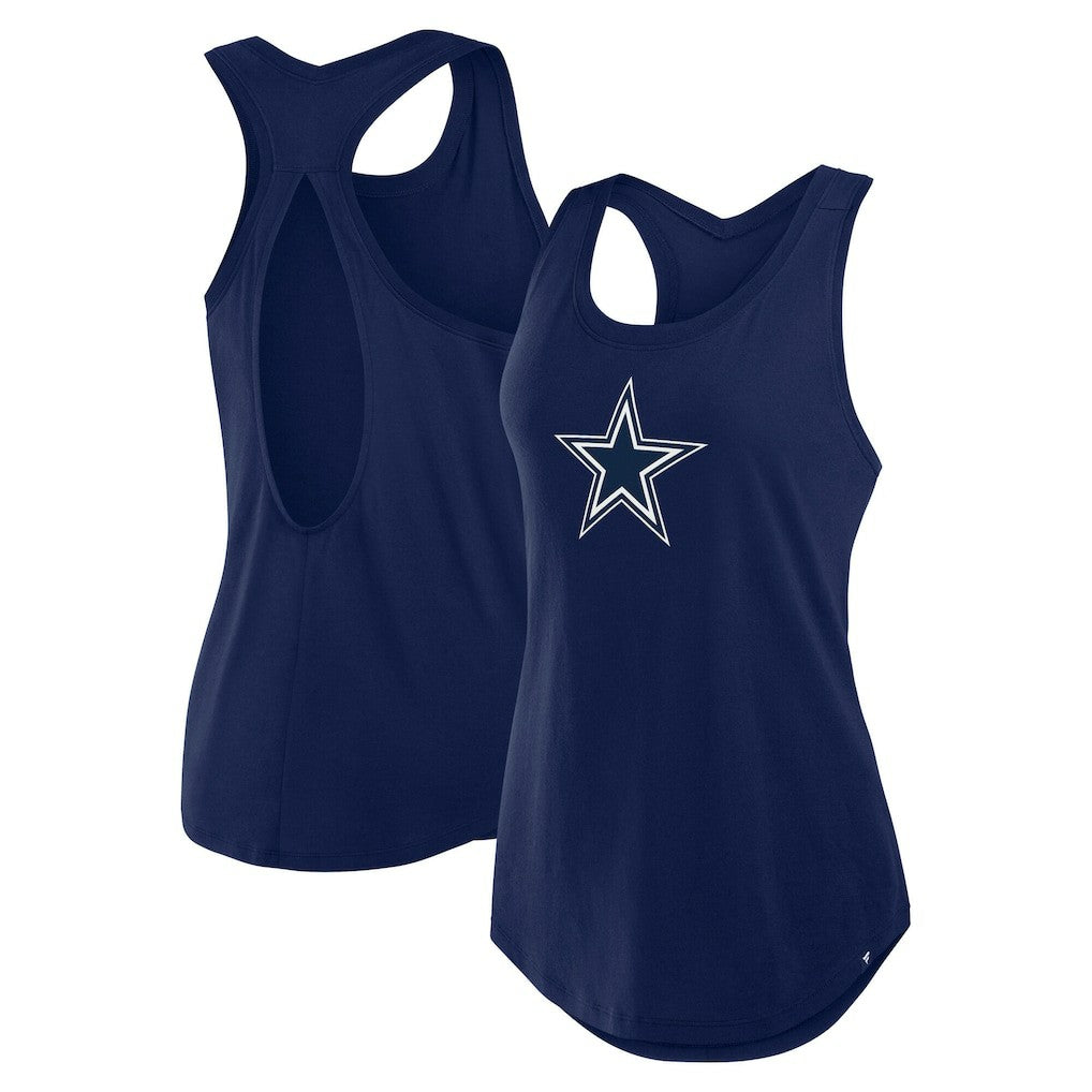 Dallas Cowboys Women's Iron Fan Tank Top - Navy - Fanatics