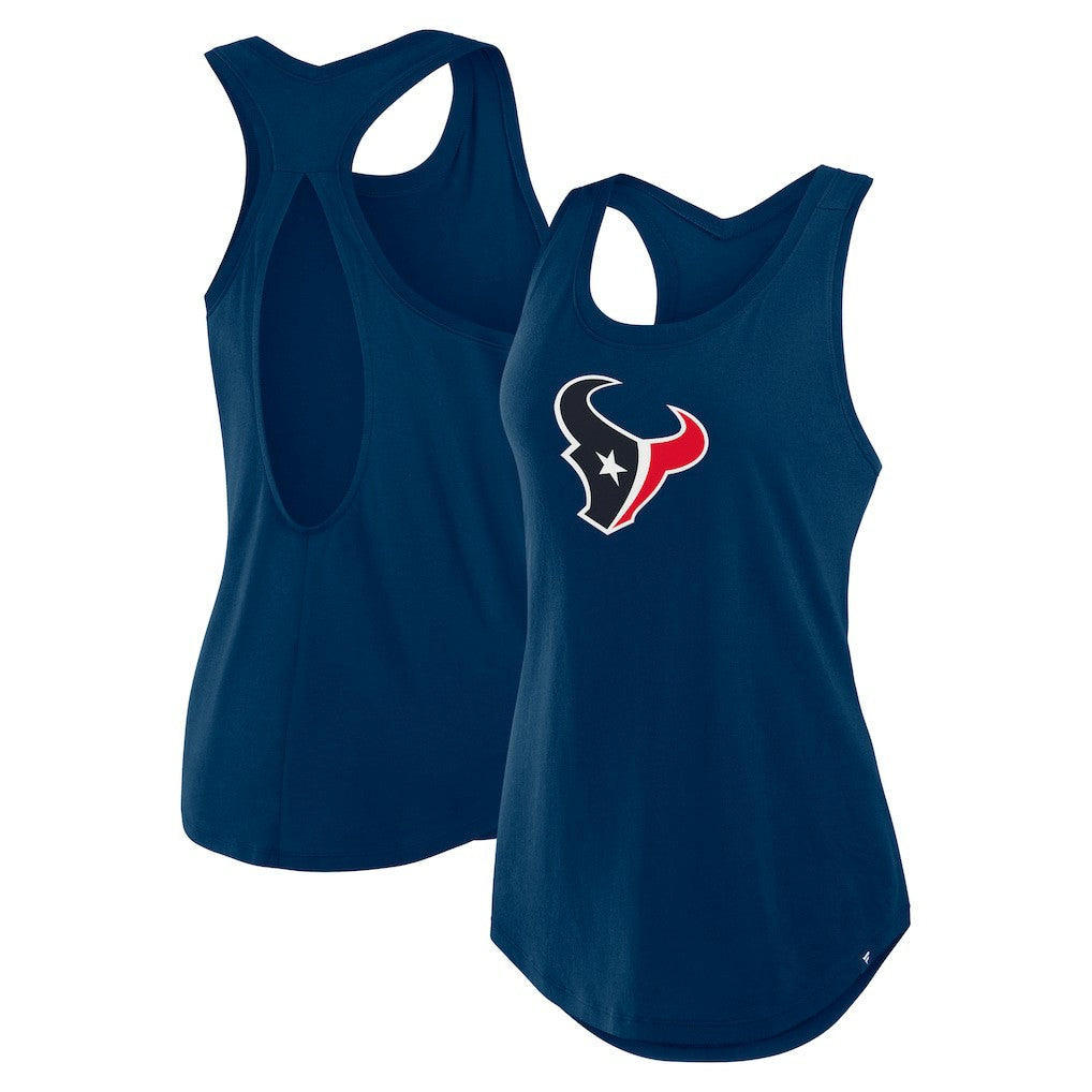 Houston Texans Women's Iron Fan Tank Top - Navy - Fanatics