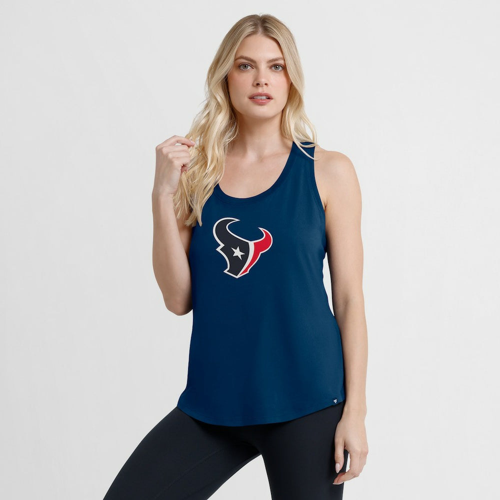 Houston Texans Women's Iron Fan Tank Top - Navy - Fanatics