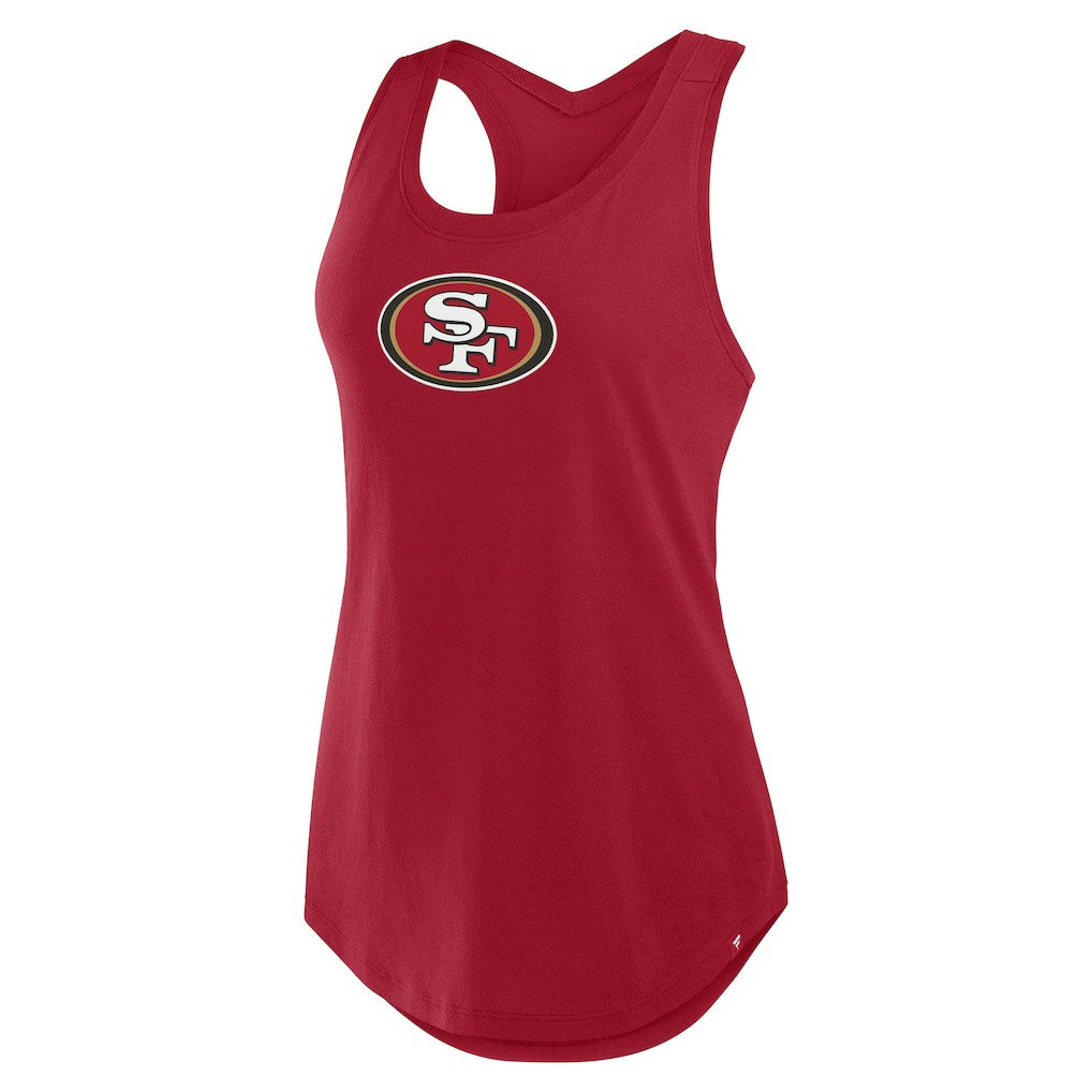 San Francisco 49ers Women's Iron Fan Tank Top - Scarlet - Fanatics
