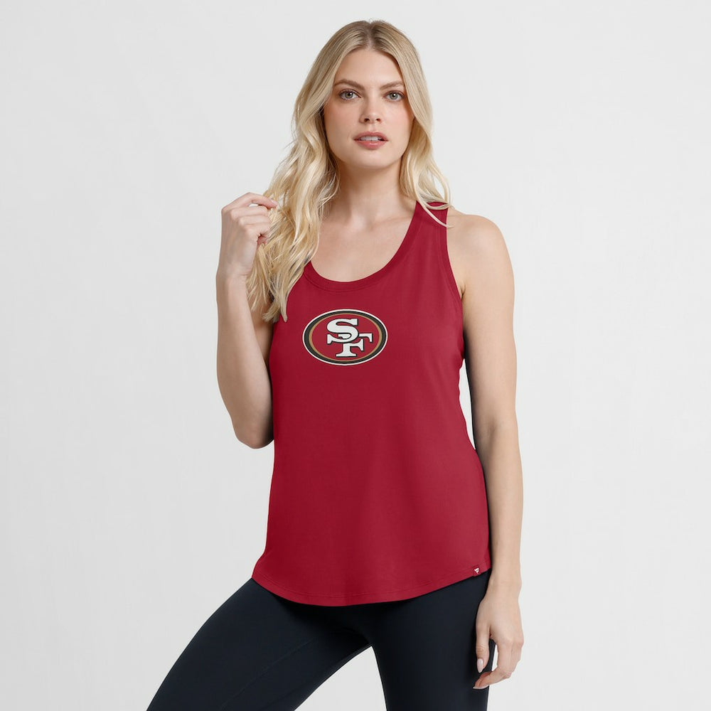 San Francisco 49ers Women's Iron Fan Tank Top - Scarlet - Fanatics