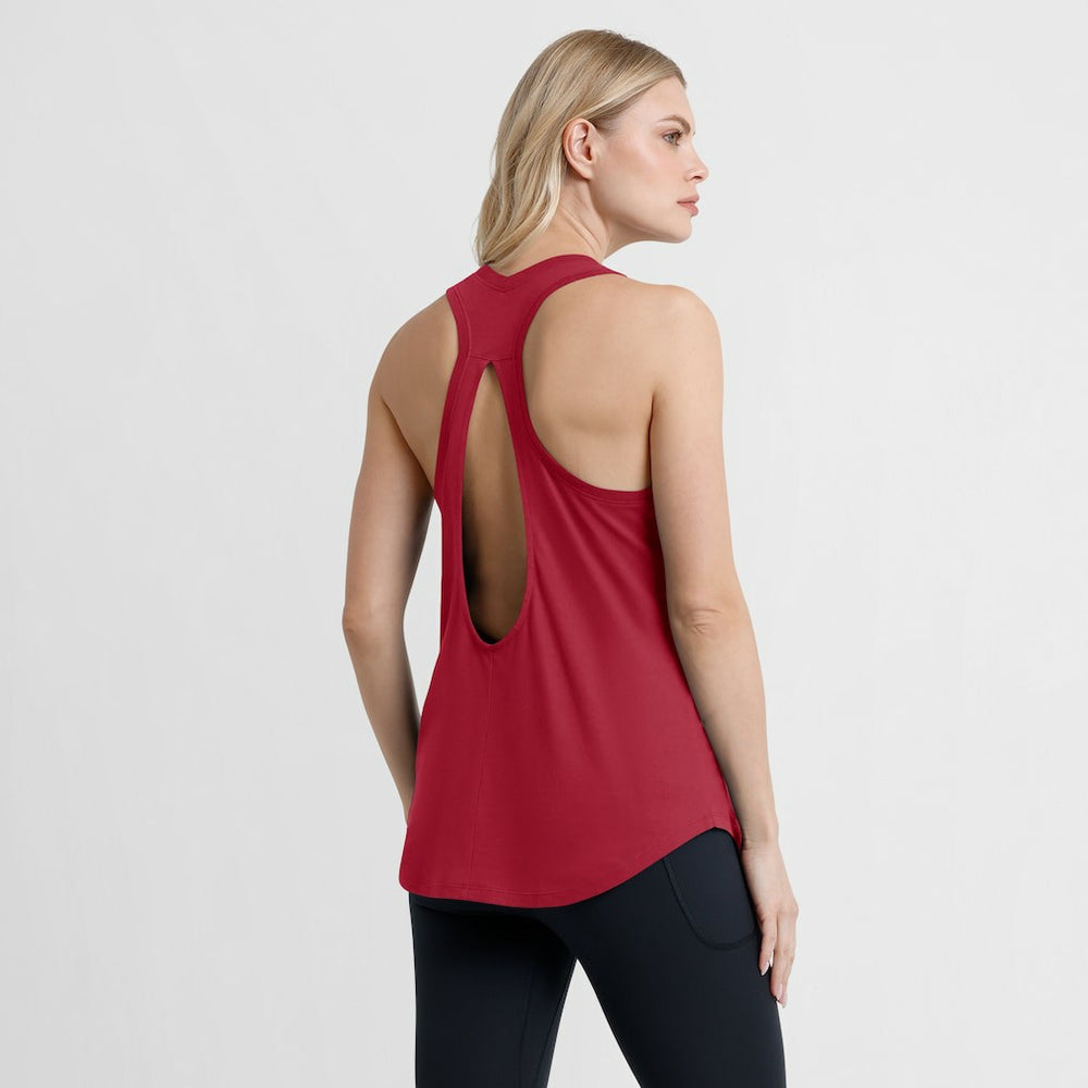 San Francisco 49ers Women's Iron Fan Tank Top - Scarlet - Fanatics