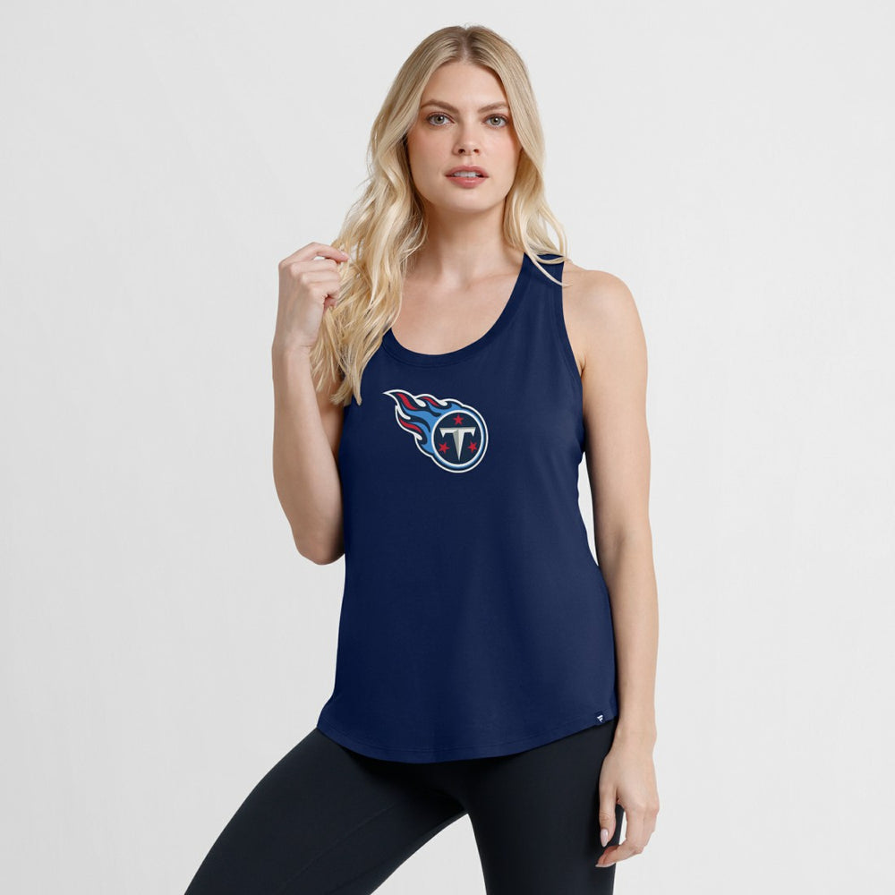 Tennessee Titans Women's Iron Fan Tank Top - Navy - Fanatics