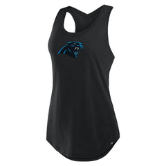 Carolina Panthers Women's Iron Fan Tank Top - Black - Fanatics