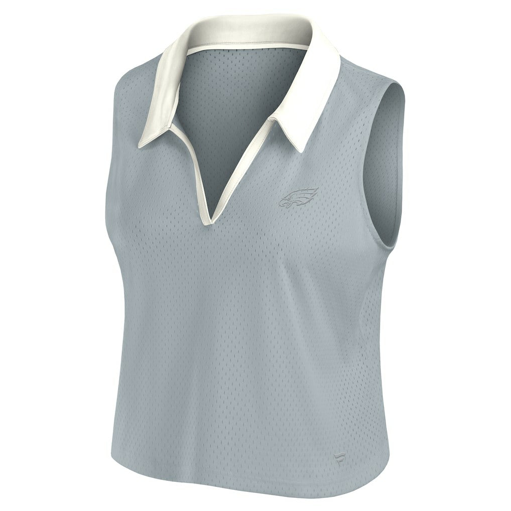 Philadelphia Eagles Women's Studio Wellness V-Neck Tank Top - Gray - Fanatics