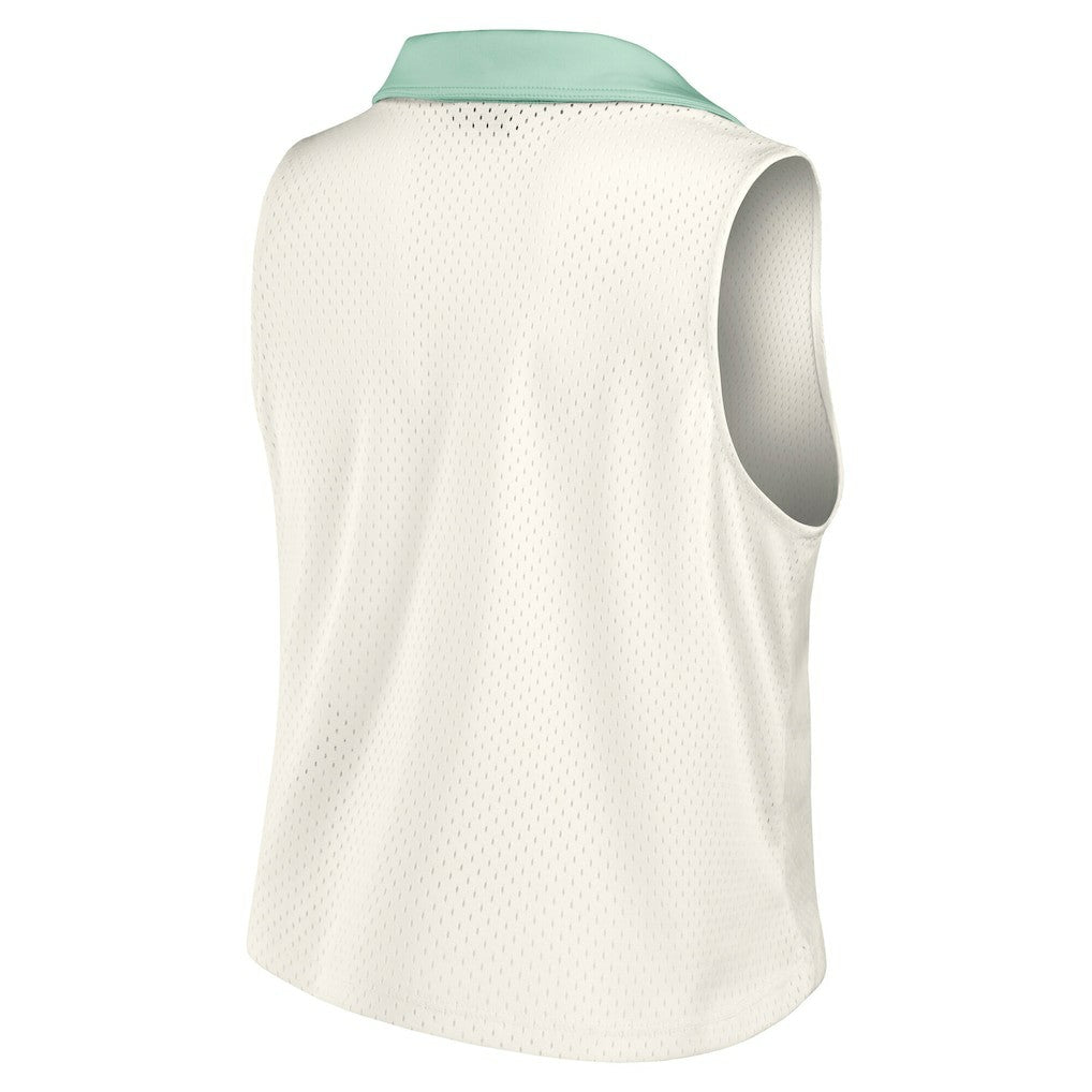 Dallas Cowboys Women's Studio Wellness V-Neck Tank Top - Cream - Fanatics