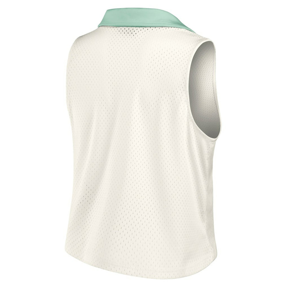 Dallas Cowboys Women's Studio Wellness V-Neck Tank Top - Cream - Fanatics