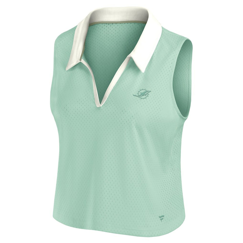 Miami Dolphins Women's Studio Wellness V-Neck Tank Top - Mint - Fanatics