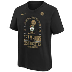 Nike Boston Celtics Youth 18-Time NBA Finals Champions Locker Room T-Shirt Black