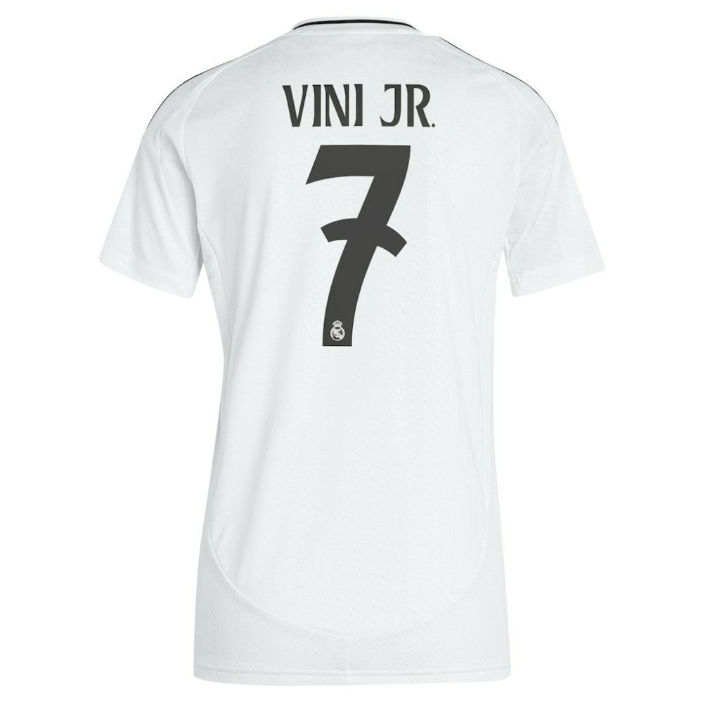 Adidas - Vini Jr. Real Madrid Women's 2024/25 Home Replica Player Jersey - White