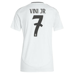Adidas - Vini Jr. Real Madrid Women's 2024/25 Home Replica Player Jersey - White